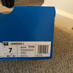 Orange adidas trainers! NEVER WORN!